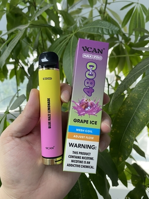 Ручка Vcan Макс pro устранимая Vape 4800 ecigarettes слоек 650mah электронных перезаряжаемые